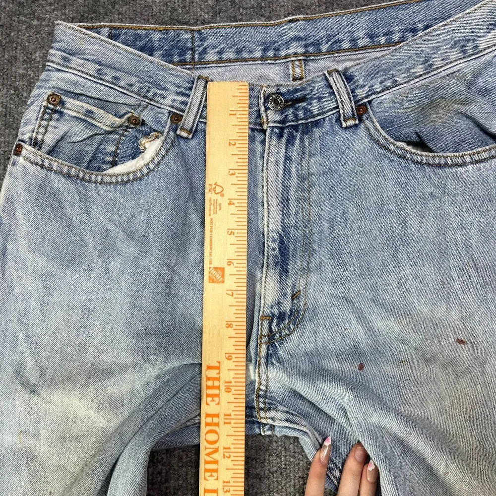 Levi's 550 Jeans Men's Blue Denim Cotton Relaxed Fit Pockets Zip Fly Y2K - 32X33